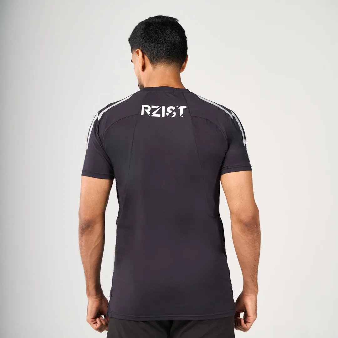 Lightning Performance T-Shirt - Black Anti-pilling