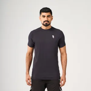 Temperature Control Fabric Layering Must-Have Lightning Performance T-Shirt - Black