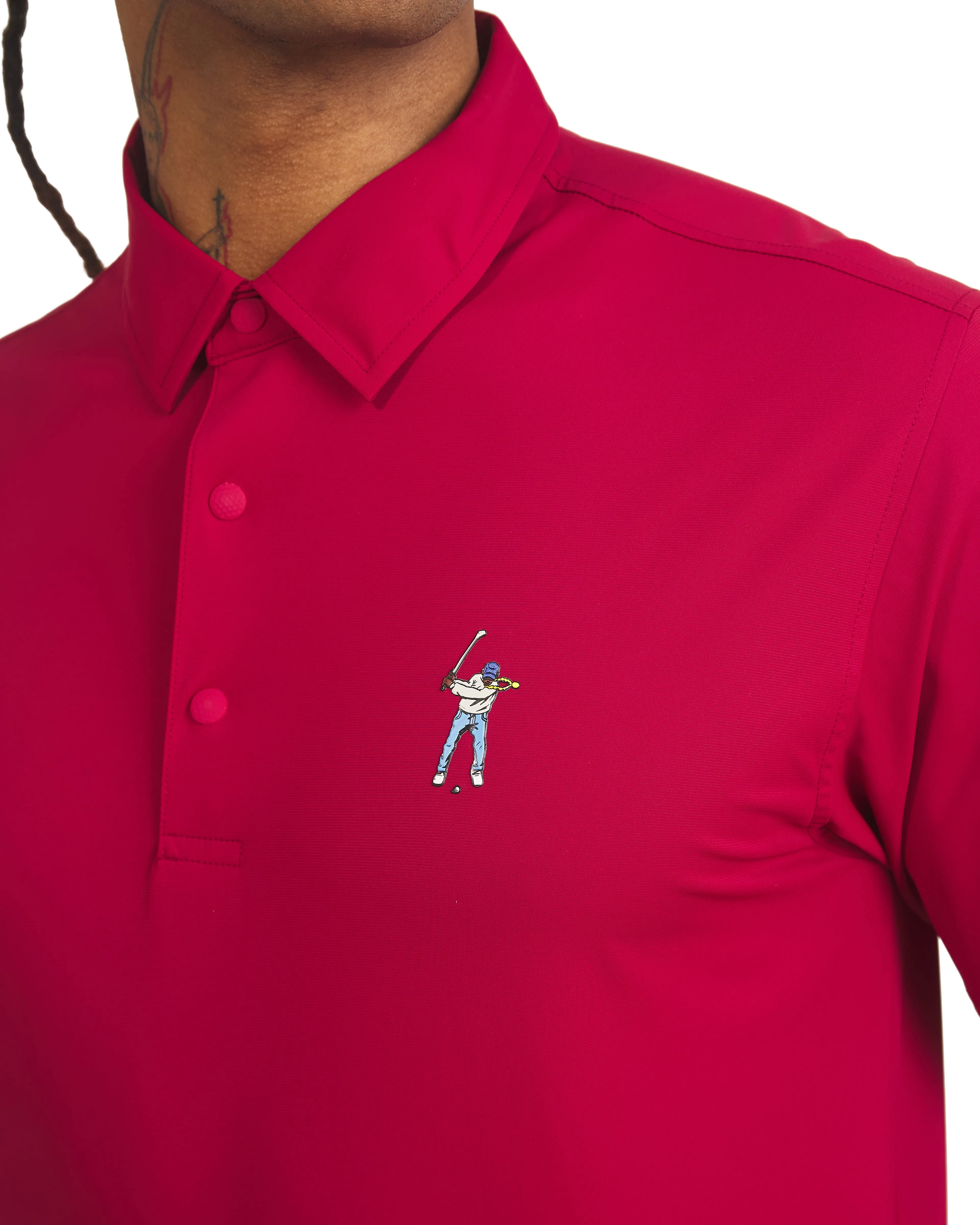 Snap Placket Polo Timeless Shirt Business Ready