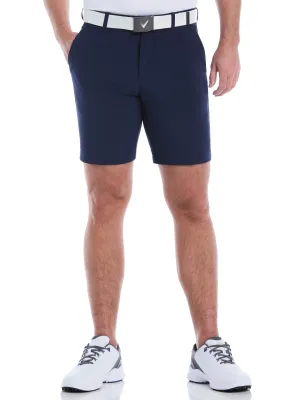 Mens 9" Flat Front Solid Golf Short Urban Comfort Low Profile Waistband
