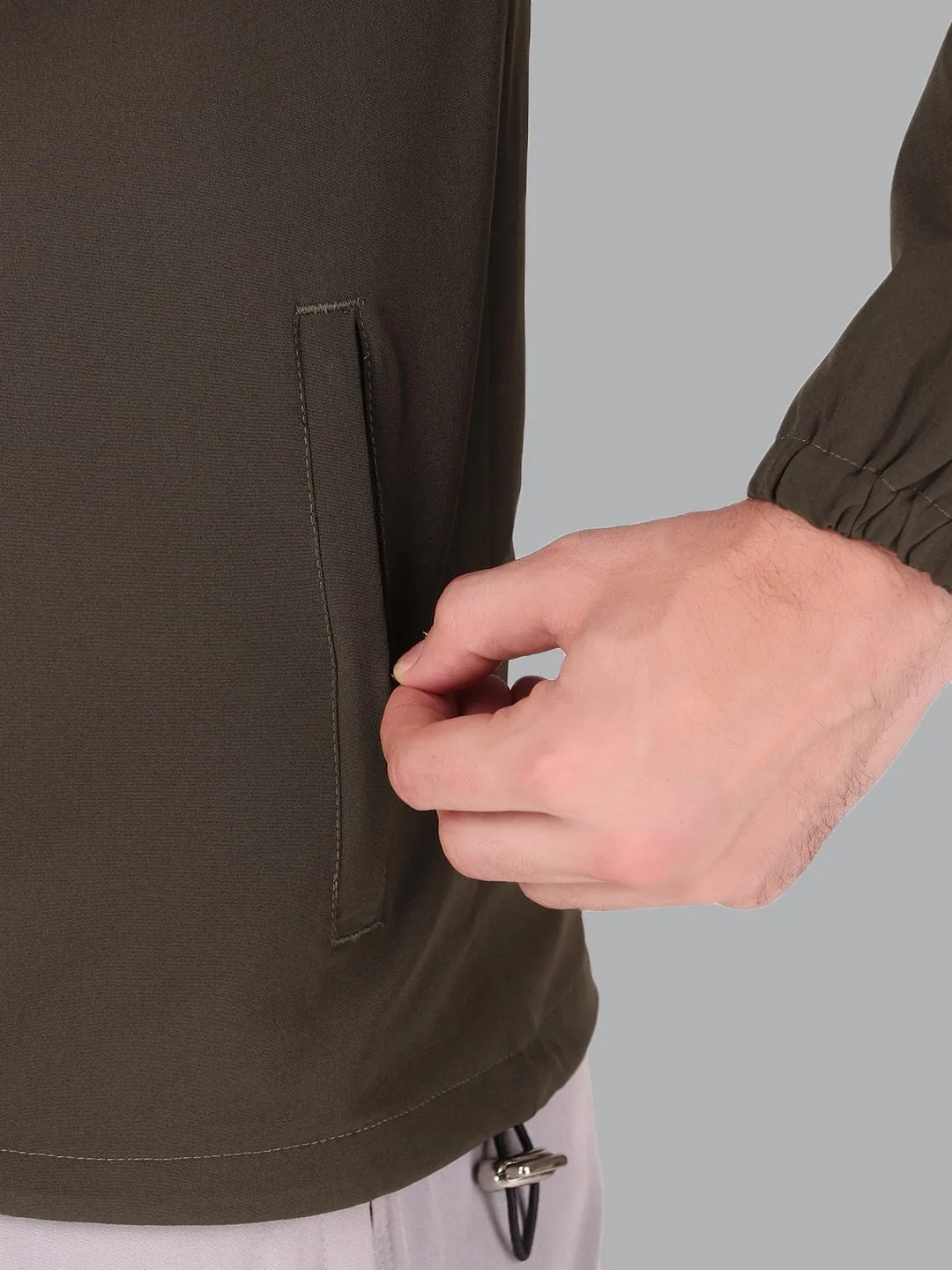 Sporty Active Jacket - Olive Velvet Soul