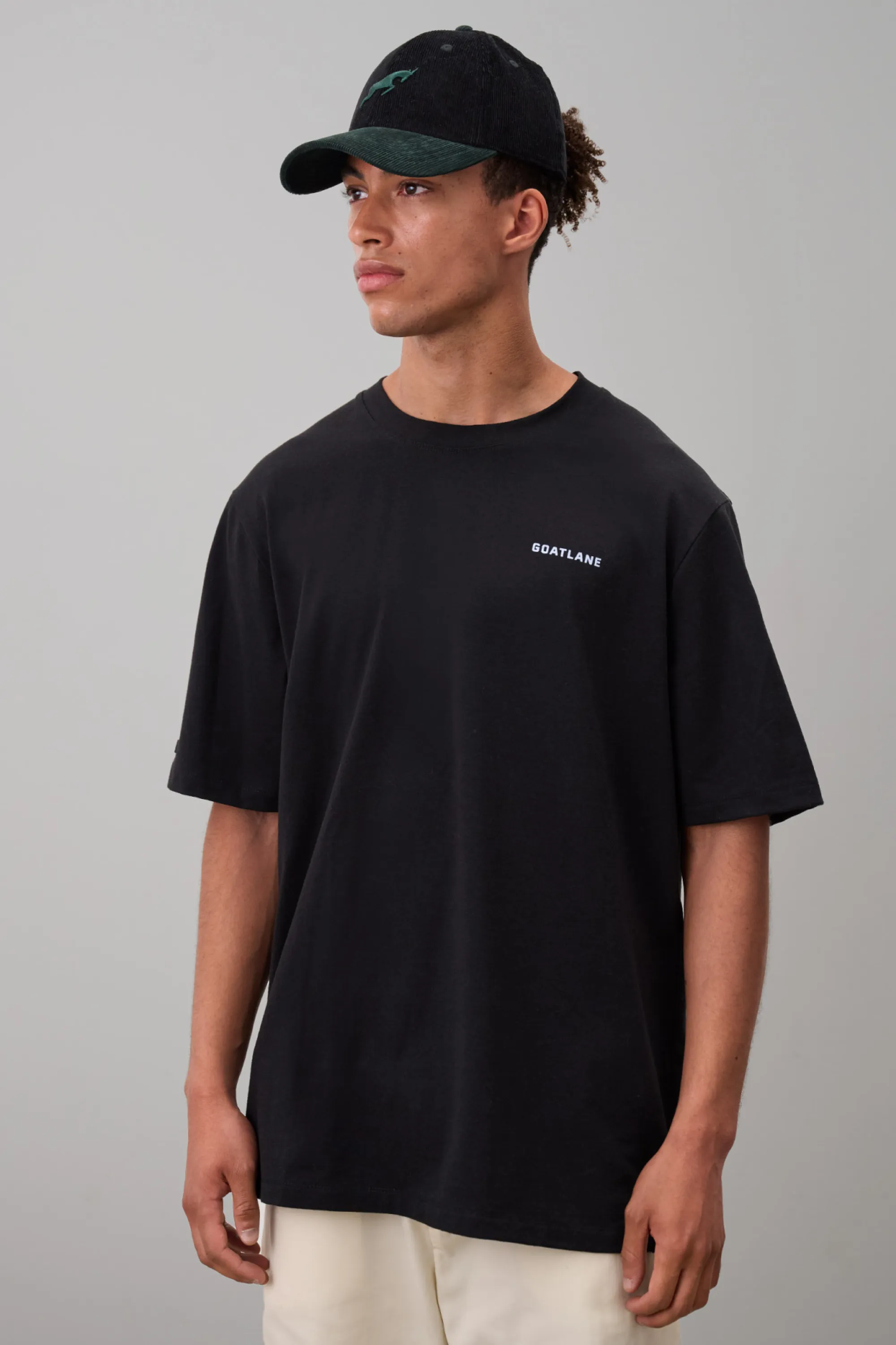Black Logo Golf Signature Tee NoSideSeam