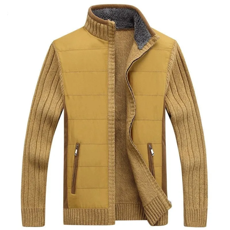 West Louis? Casual Warm Fleece Knitted Sweater Lean Glow
