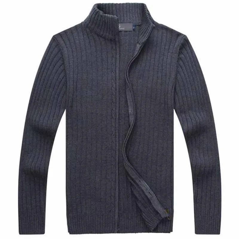 Soft Flow West Louis? Casual Style Stand Collar Whole Cotton Sweater
