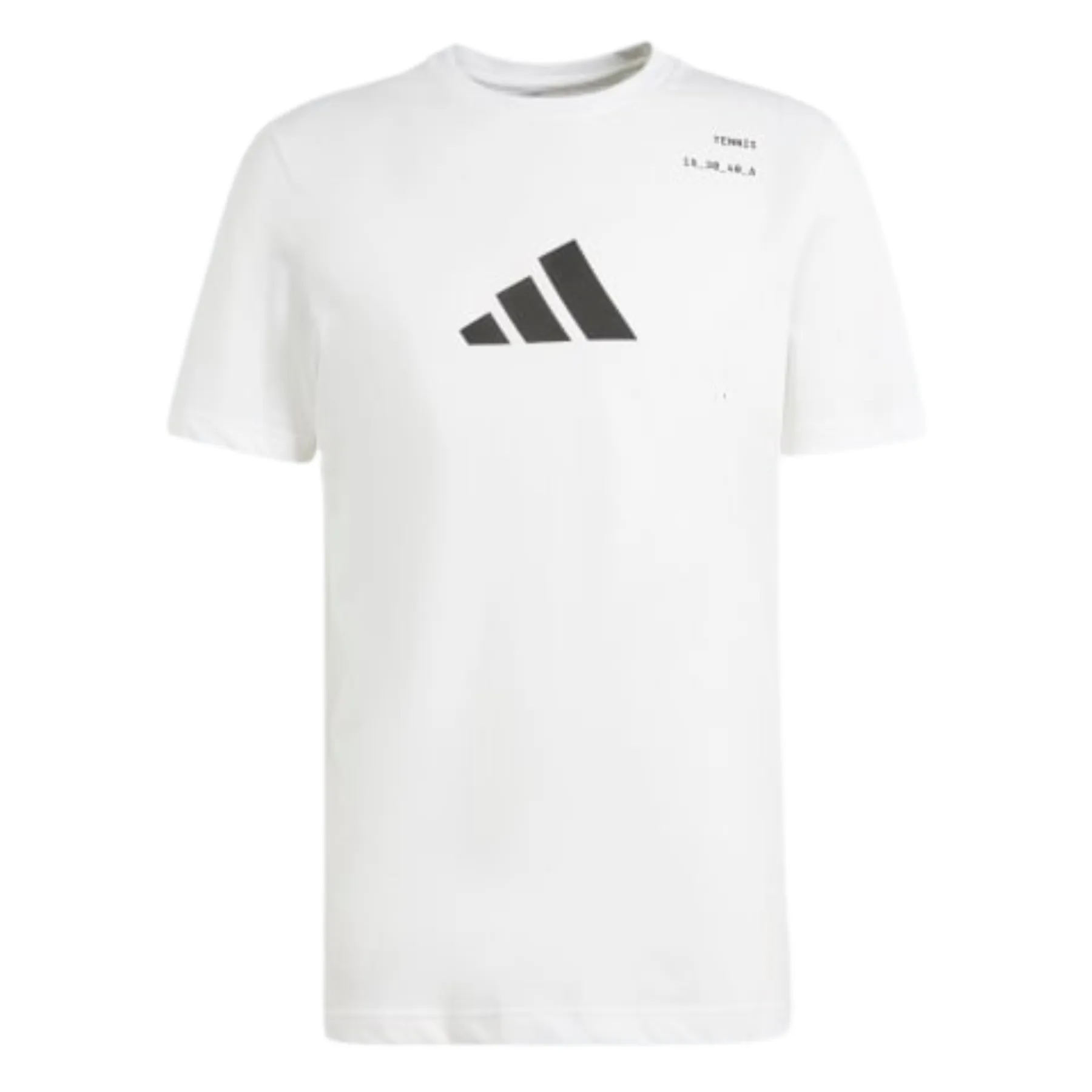 Adidas Aeroready Category Graphic Men Tennis Tee - White Wear Resistant Fabric Abrasion resistant