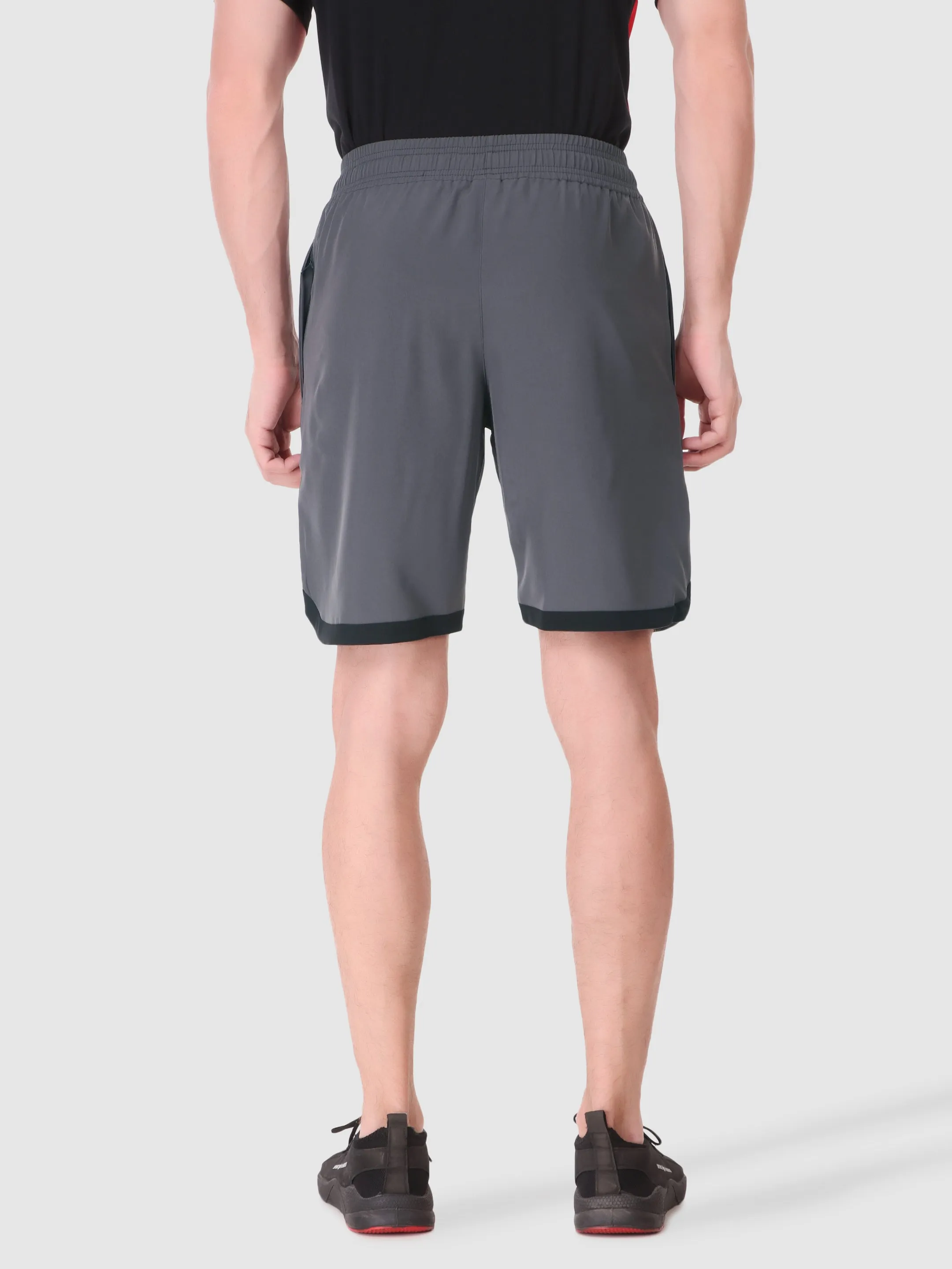 Active Wear Shorts Versatile Wear Men's Securely Pocketed Active Shorts - Grey
