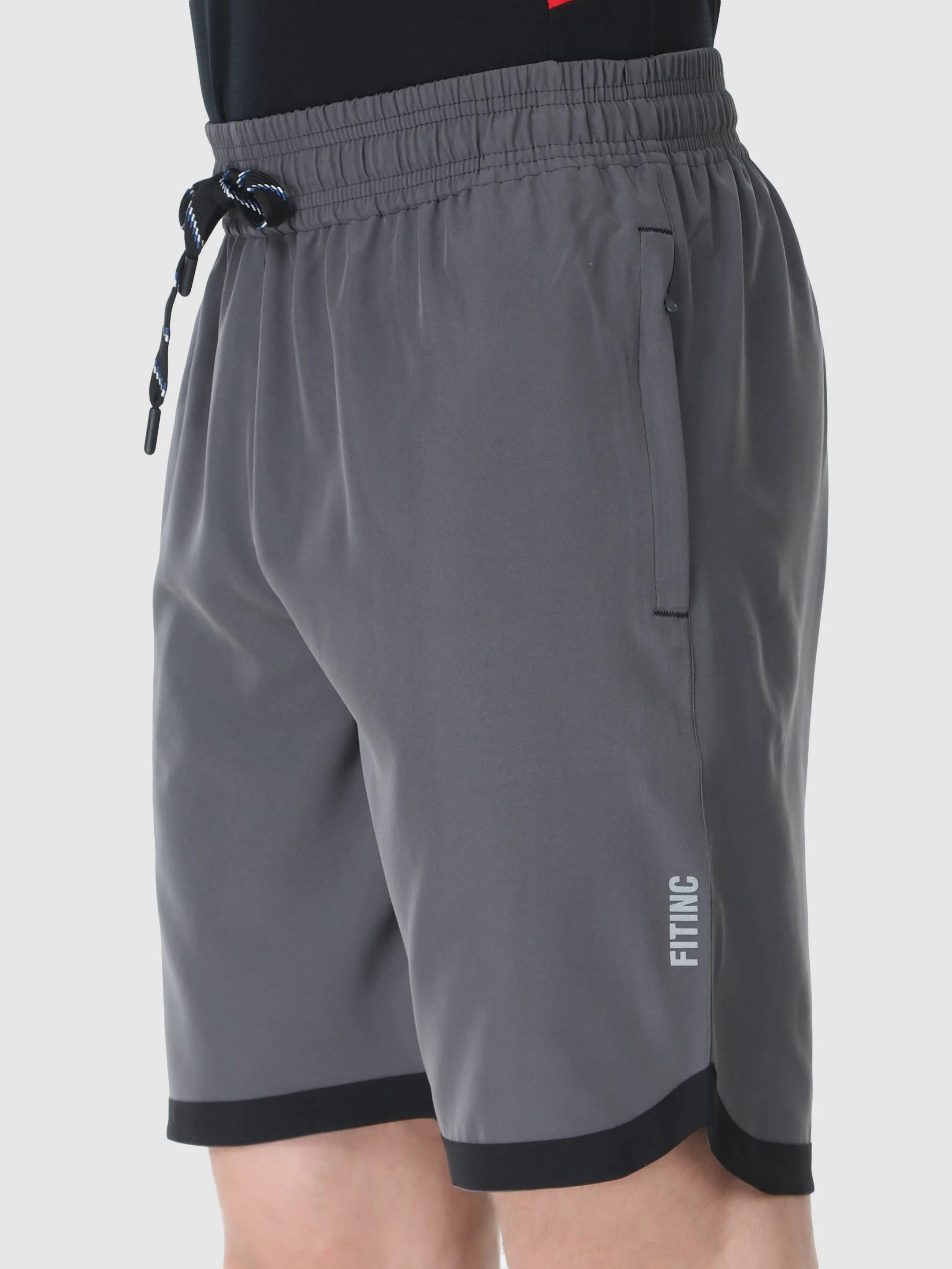 martial arts gear Men's Securely Pocketed Active Shorts - Grey