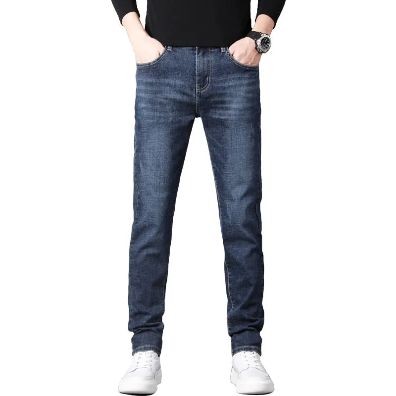 West Louis? Stretch Slim Fit Fashion Designer Denim Jeans Sanded Seam Comfort Distressed Detailing