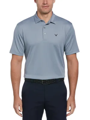 Breathable Weave Eco Friendly Dye Mens Micro Texture Polo