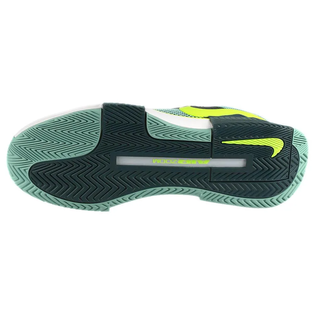 Nike Men's Air Zoom GP Challenge 1 - Denim Turq/Volt Soft outsole Stretchable Tongue