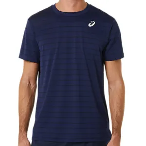Quick Comfort Wear Asics Court Stripe SS Men Top - Midnight