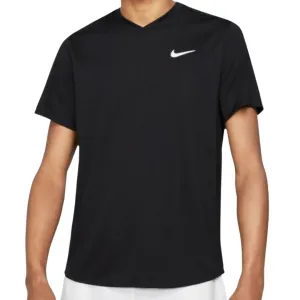 Modern Trend Look ReinforcedHems Nike Court DriFit Victory Top - Black/White