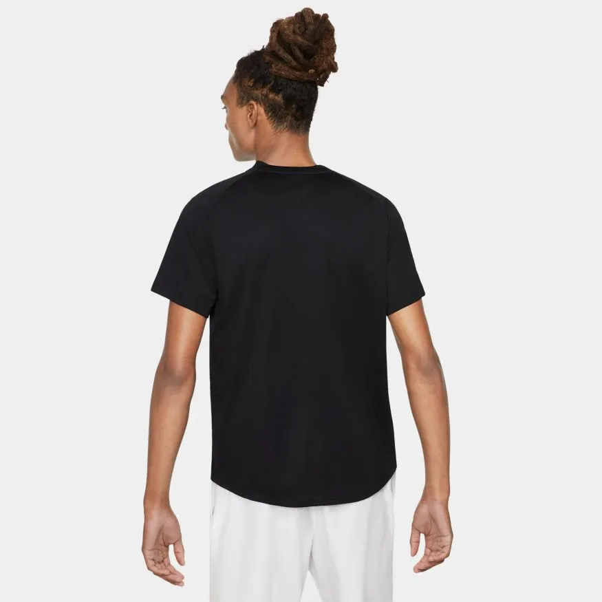 Comfy Fit Nike Court DriFit Victory Top - Black/White