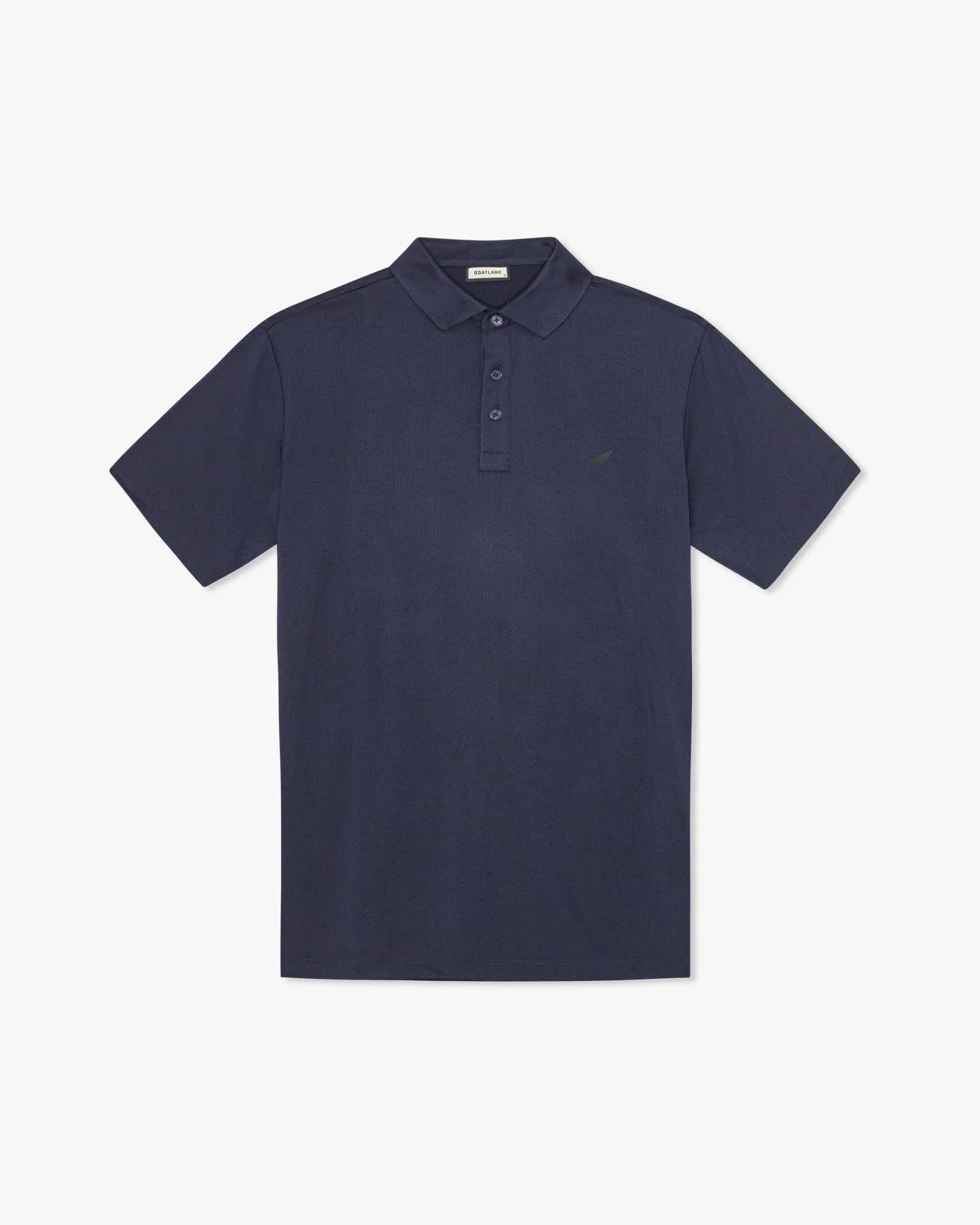 Sporty Fashion Navy Golf Tech Mesh Polo