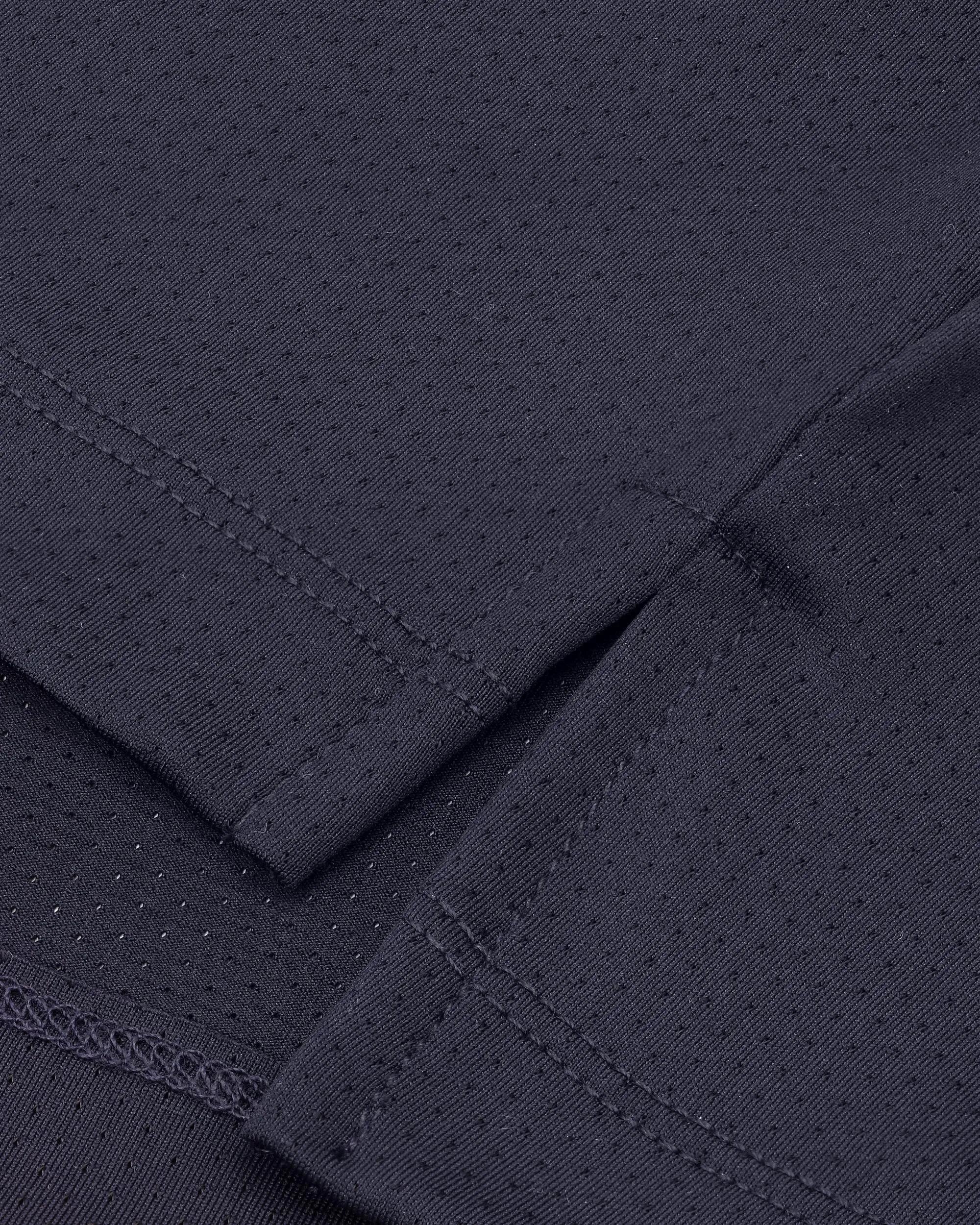 Navy Golf Tech Mesh Polo Workout Friendly