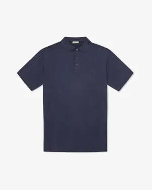 Sporty Fashion Navy Golf Tech Mesh Polo