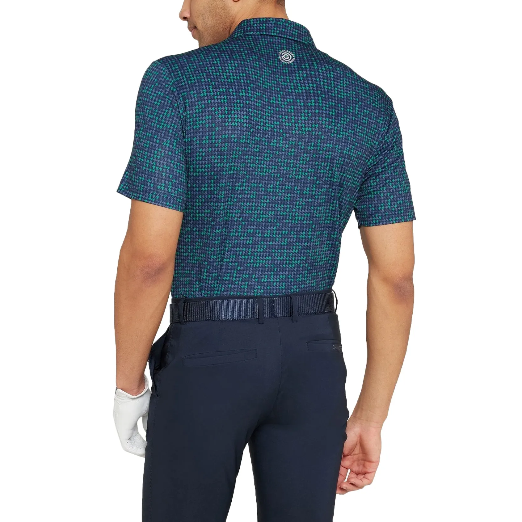 Galvin Green Marlo Breathable Golf Polo Shirt - Navy/Golf Green Trendy Prints