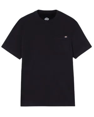 Dickies Mens Short Sleeve Pocket Cotton T-Shirt Natural Fiber Blend Layered Shoulder Design