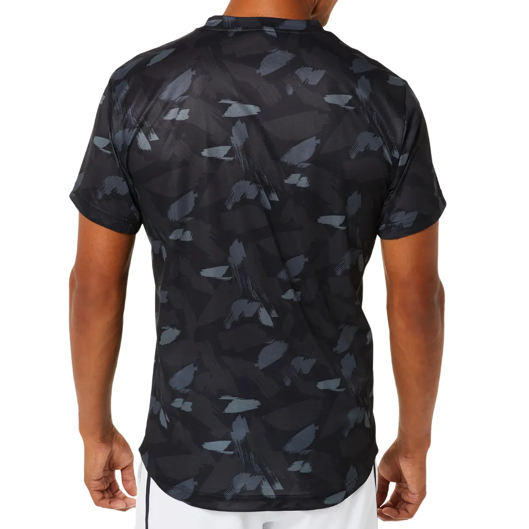 Asics Match Graphic SS Top 2022 - Performance Black Minimal Layers Beach Outfit