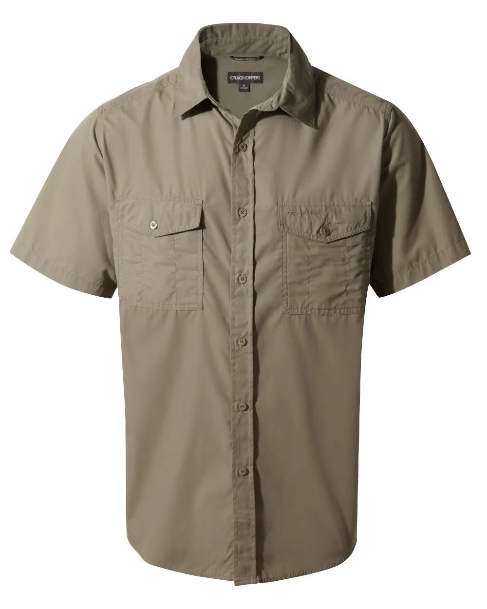 No Slip Shoulder Grip Sleek Silhouette Craghoppers Mens Kiwi Short Sleeved Shirt