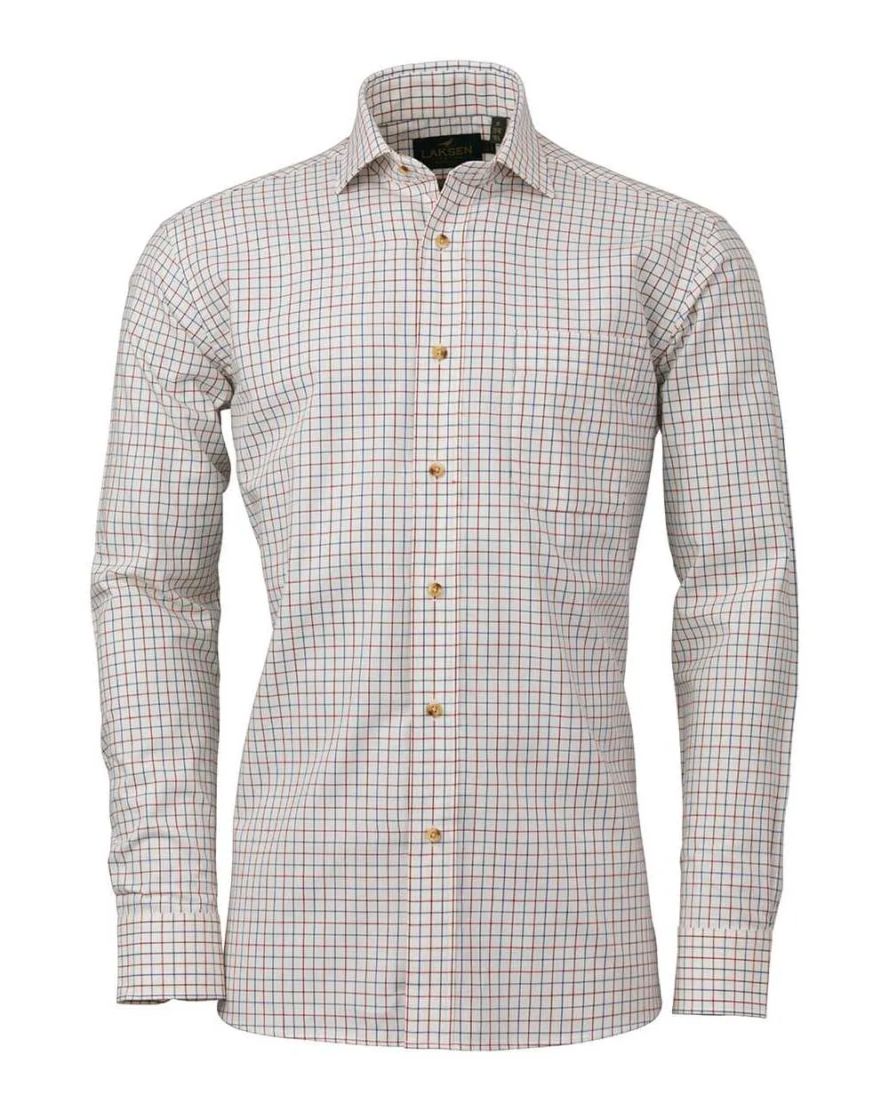 Clean Edge Trim Laksen Pete Cotton Wool Shirt