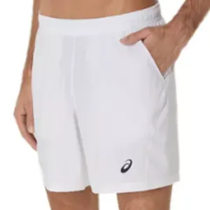 Asics Court 7in Mens Tennis Short - Brilliant White Stylish Shorts