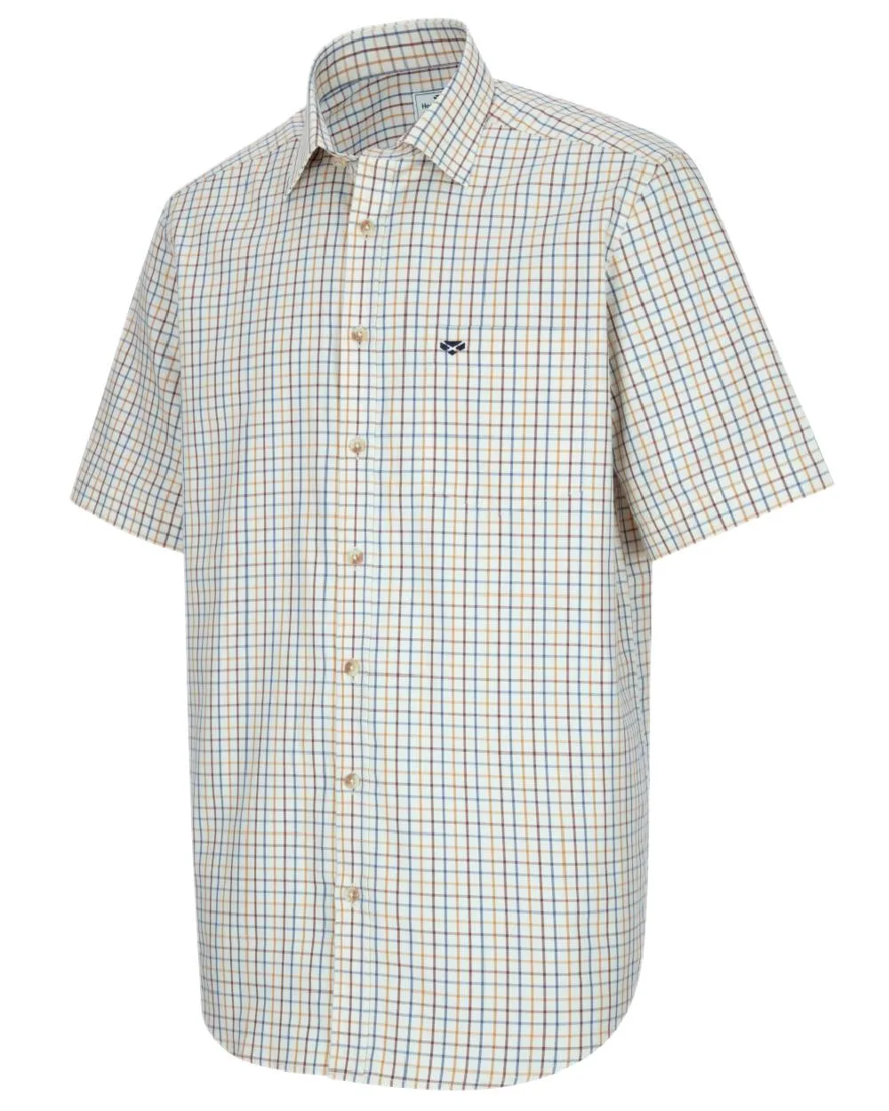 Seamless construction Hoggs of Fife Kessock Tattersall Short Sleeved Shirt
