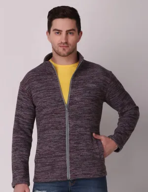 Thermal Fleece Jacket - Melange Wine KnotFree Tailoring Flexible Material