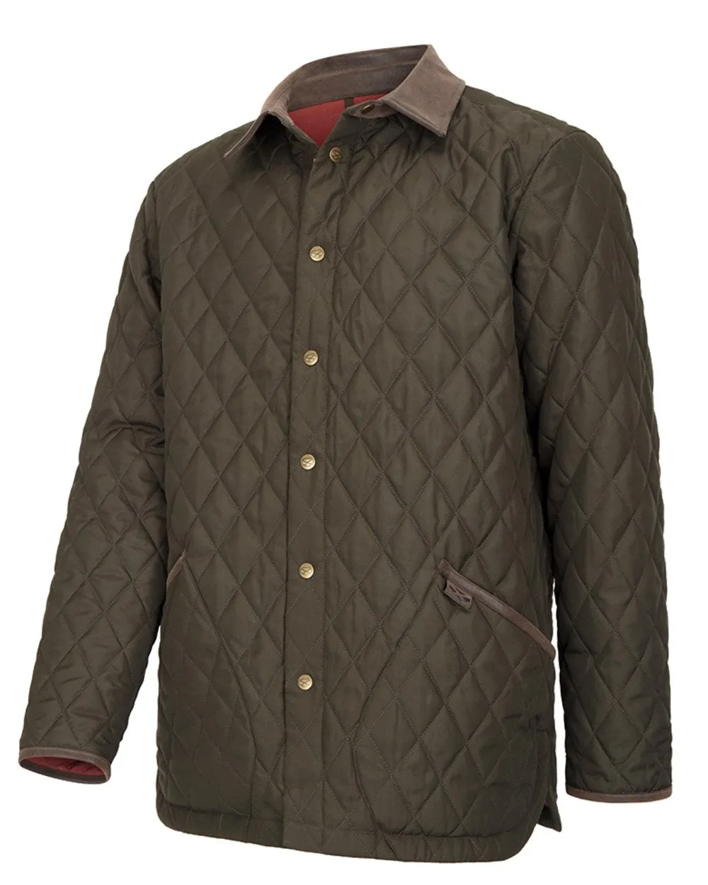 Hoggs of Fife Mens Lochore Quilted Jacket FadeResistantColors