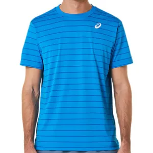 Asics Court Stripe SS Men Top - Directoire Blue Elastic waist Easygoing Wear