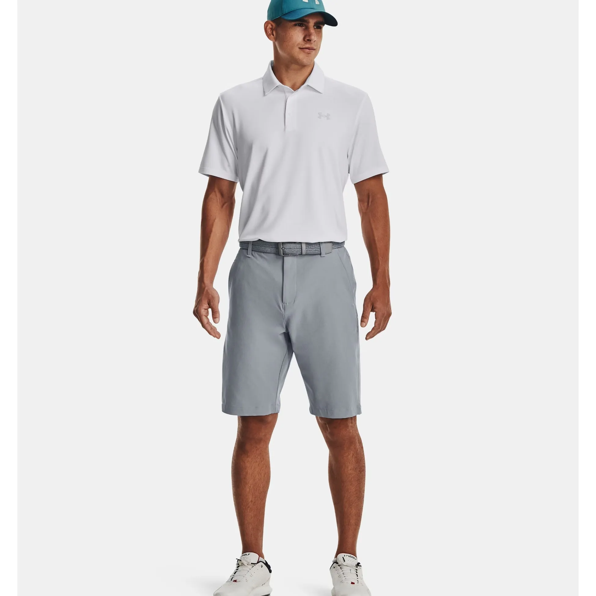 Under Armour Playoff 3.0 Polo Golf Shirt - White quick dry Everyday Style