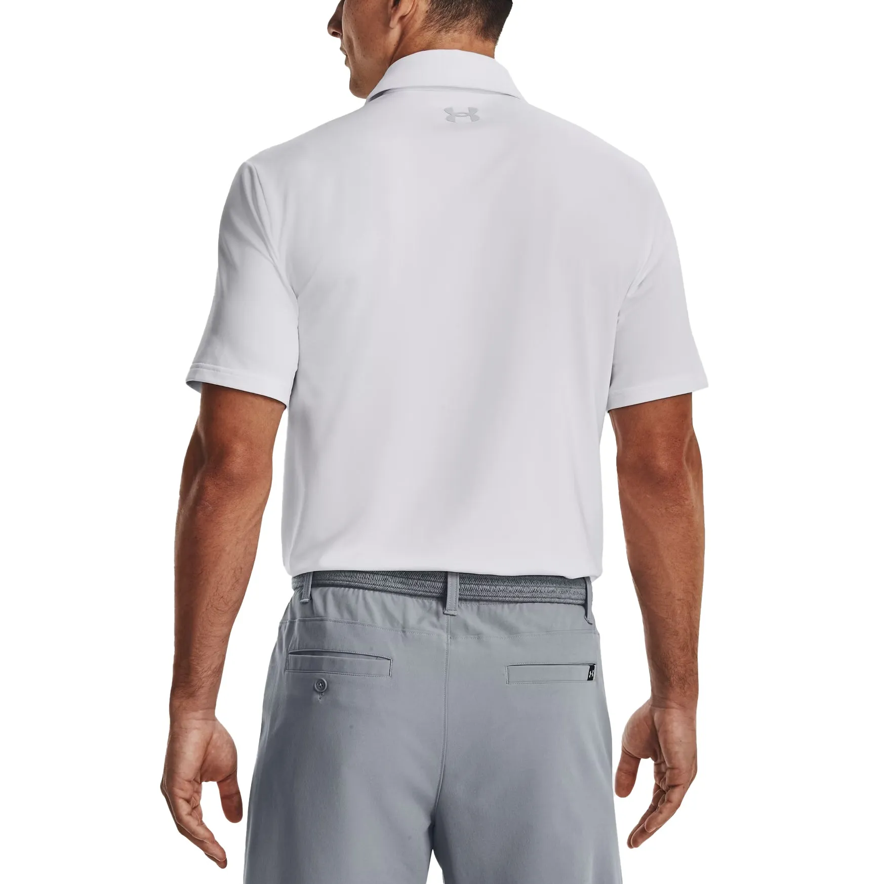 Under Armour Playoff 3.0 Polo Golf Shirt - White Functional Essentials Non Iron Finish