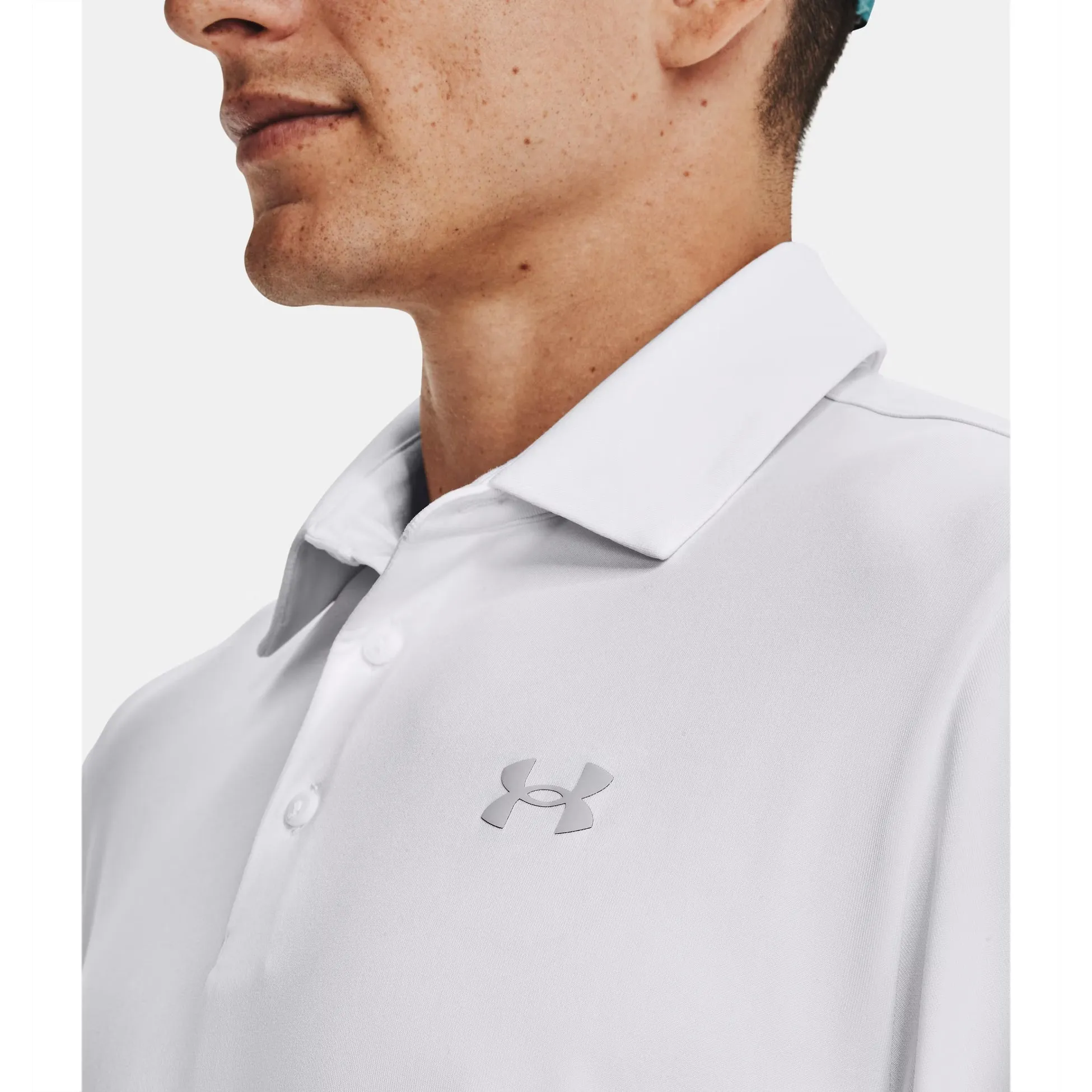 Under Armour Playoff 3.0 Polo Golf Shirt - White QuickDry Material Tailored Comfort