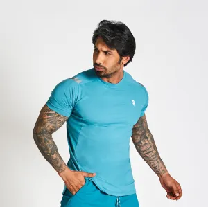 Mesh Performance T-Shirt - Teal Casual Vibe Wear Quick Layer