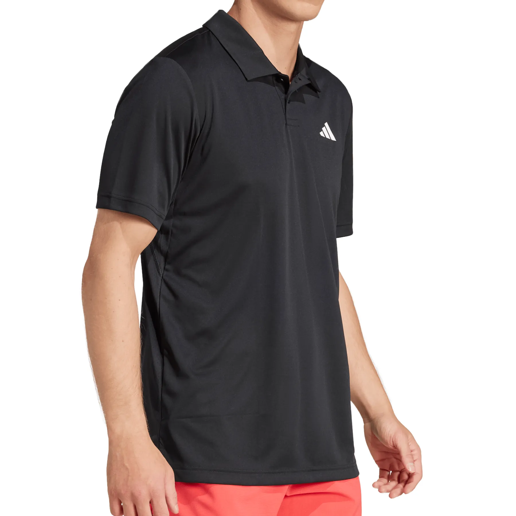 Breathable Mesh Panels Adidas Club Tennis Men Polo Shirt - Black