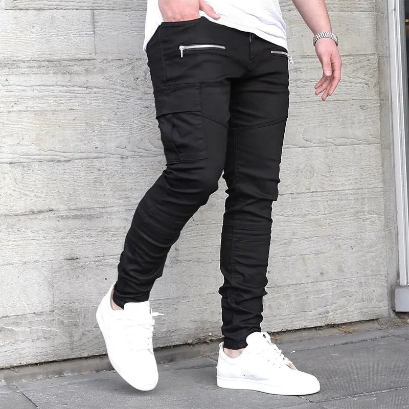 Active Wear West Louis? Brand Zipper On Pocket Pencil Pants