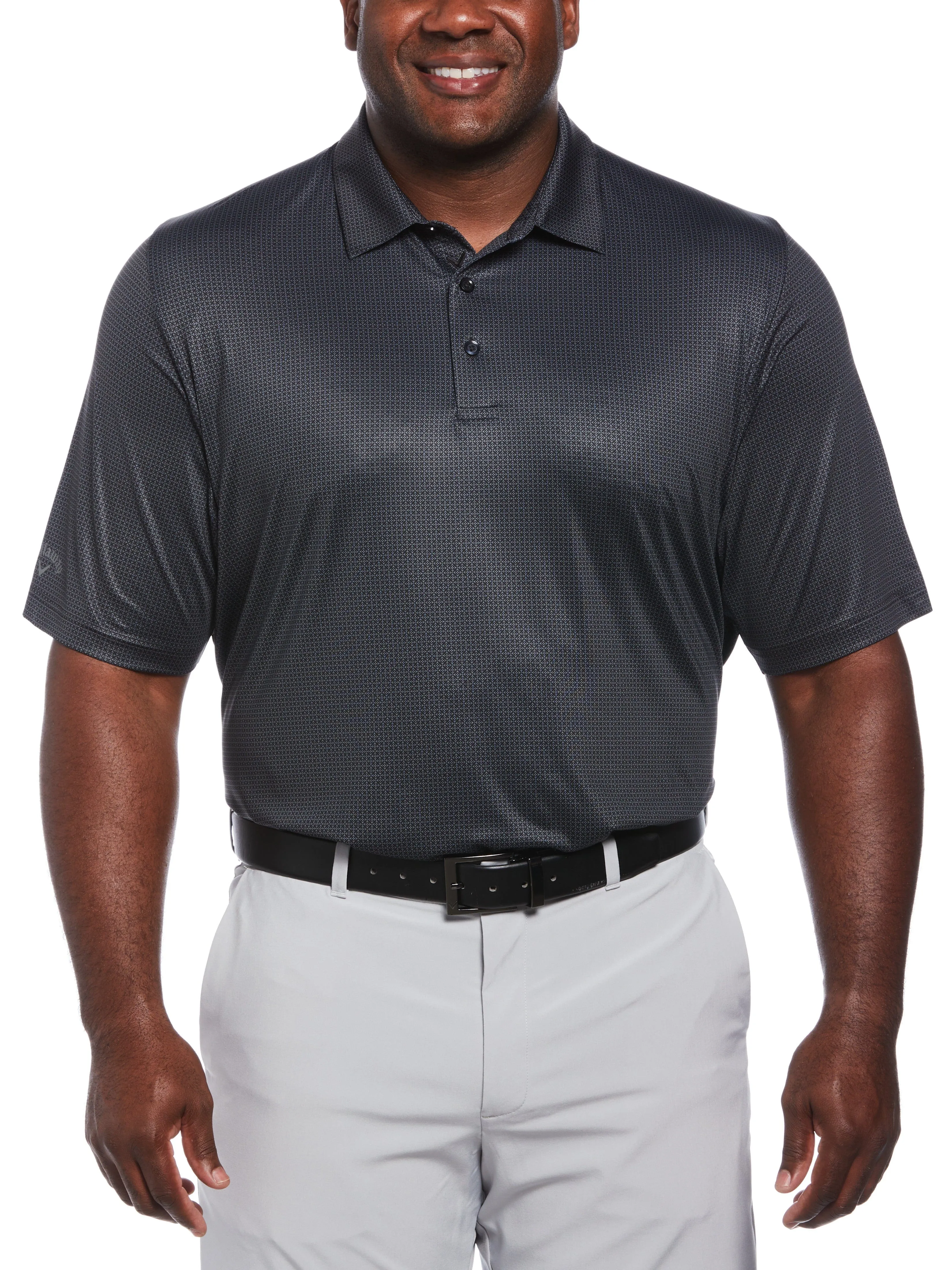 Big & Tall Chevron Foulard Print Golf Polo Luxe style