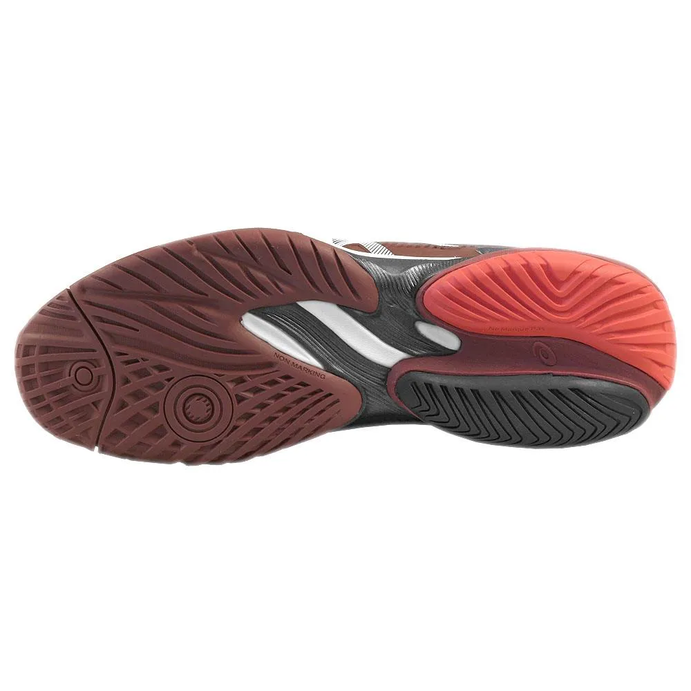 Cushioned Arch Support Asics Men's Court FF 3 - Antique Red/White