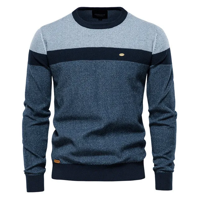 West Louis? Designer High Quality Spliced Cotton Pullover FrictionResistant City Soul