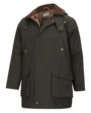 Hoggs of Fife Mens Kelso Waterproof Wax Jacket Vented Panels