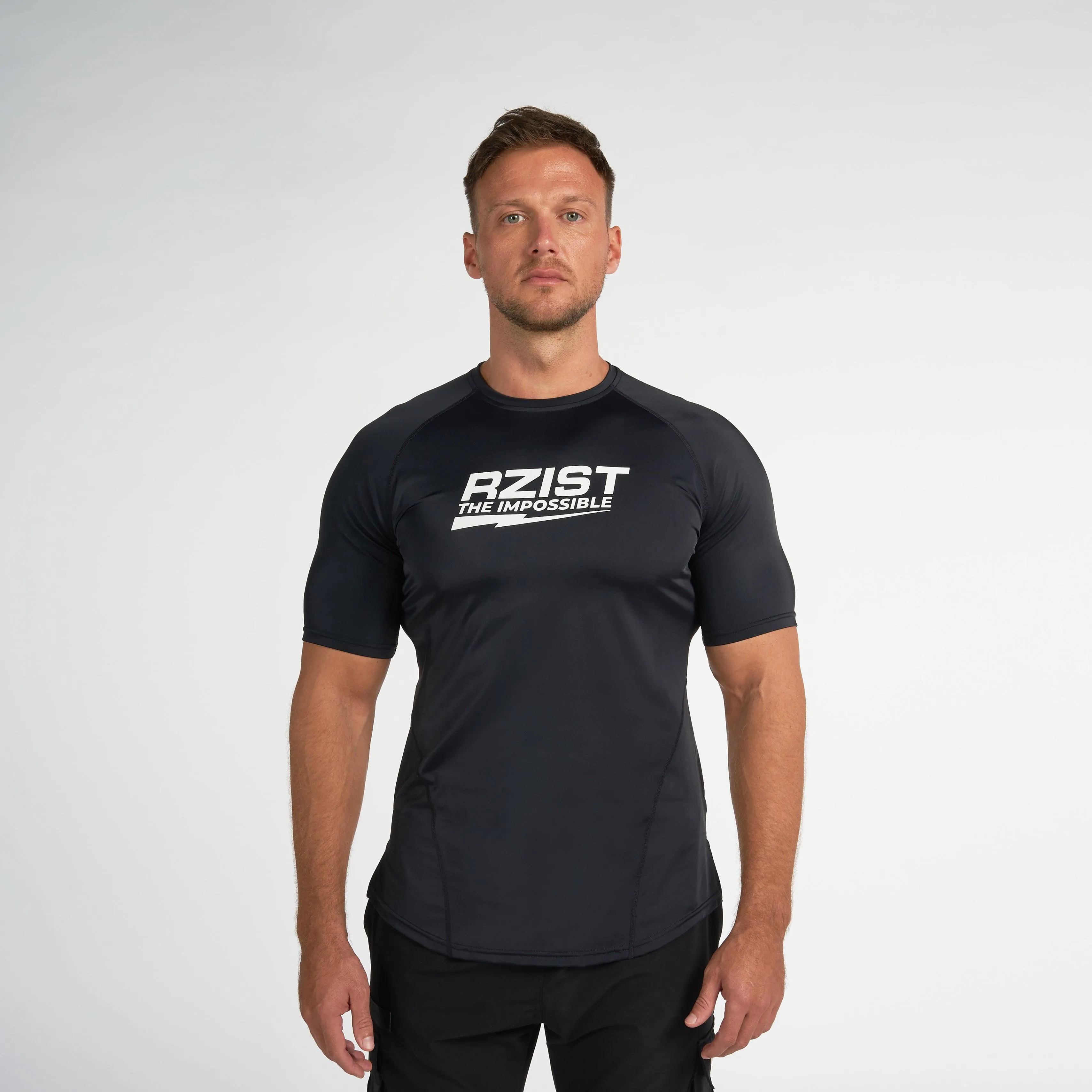 The Impossible T-Shirt - Jet Black Raw Hem Finish
