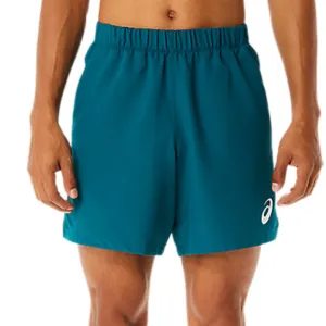 Asics Men Match 7inch Short - Velvet Pine stretchy fabric