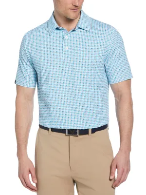 Mens 18th Hole Food Print Polo Light material UVBlocking Fabric Tech