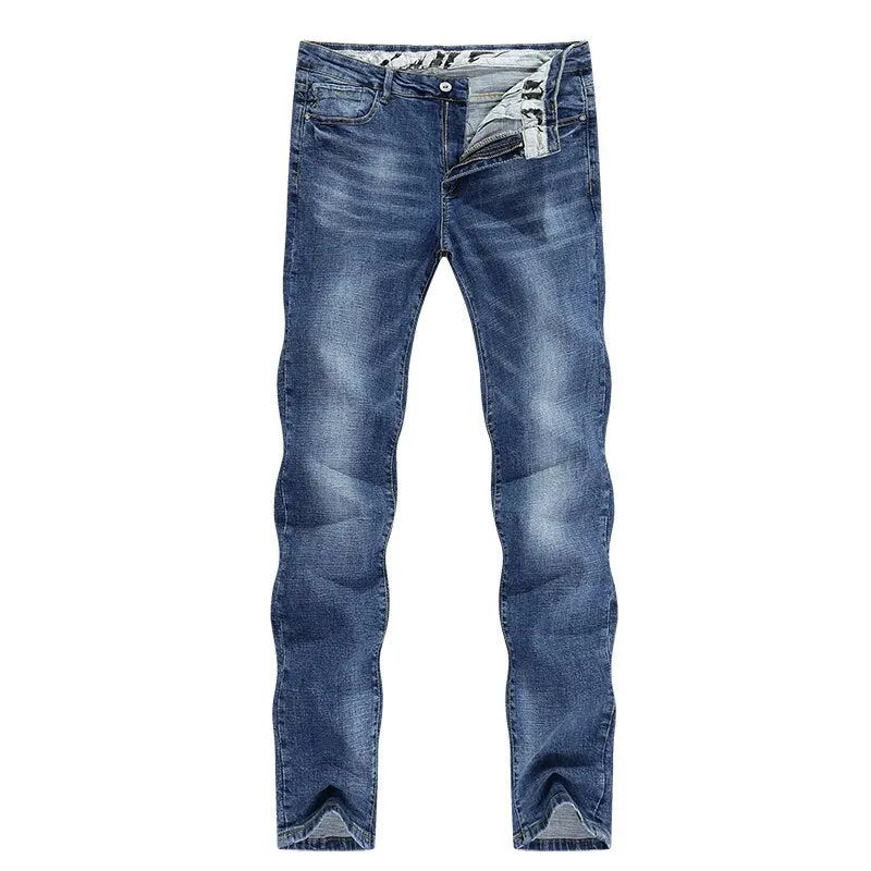 West Louis? Spring Stretch Business Casual Jeans Daily Go-To Slim Family Style Daily Wear