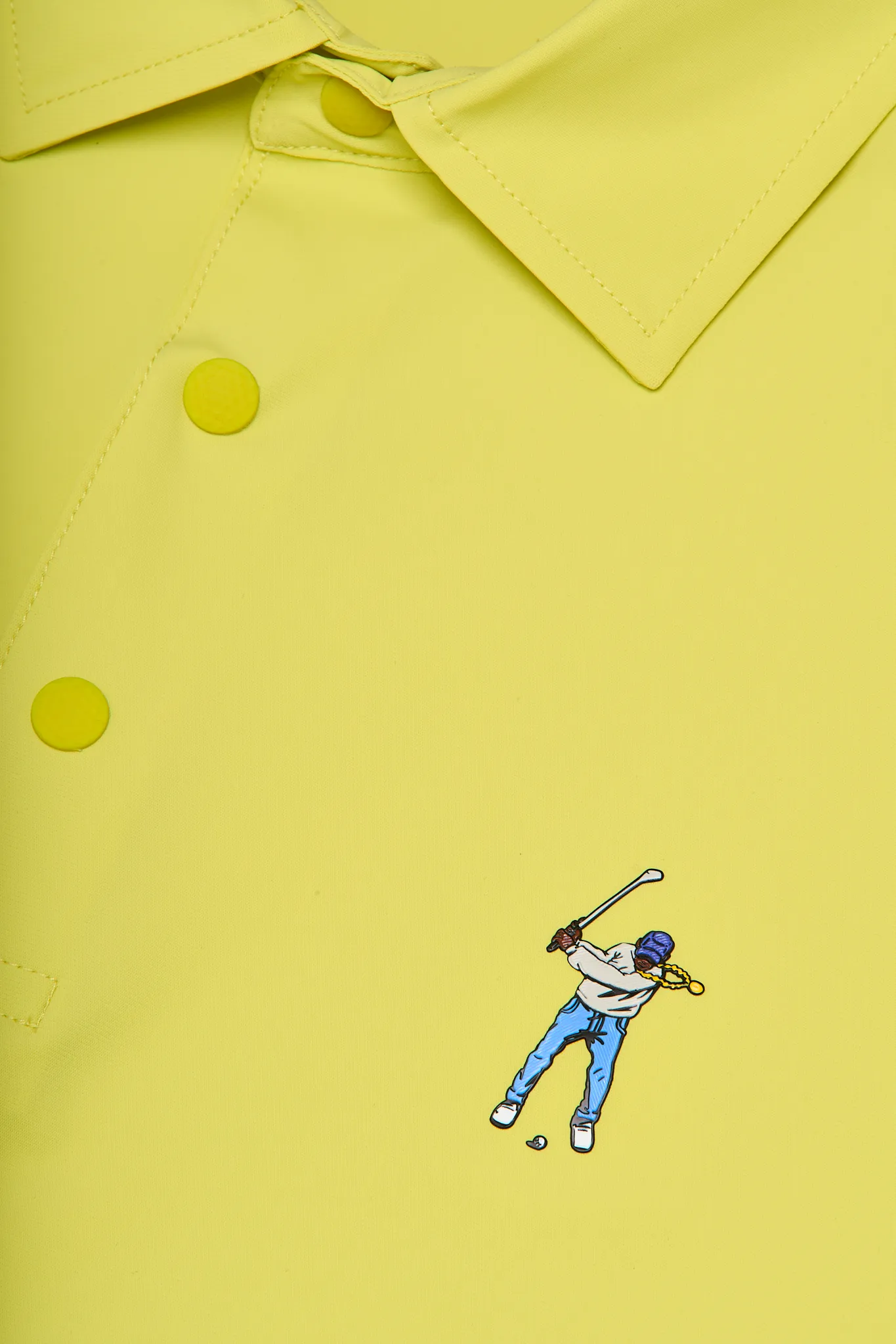 Reinforced Shoulders Snap Placket Polo