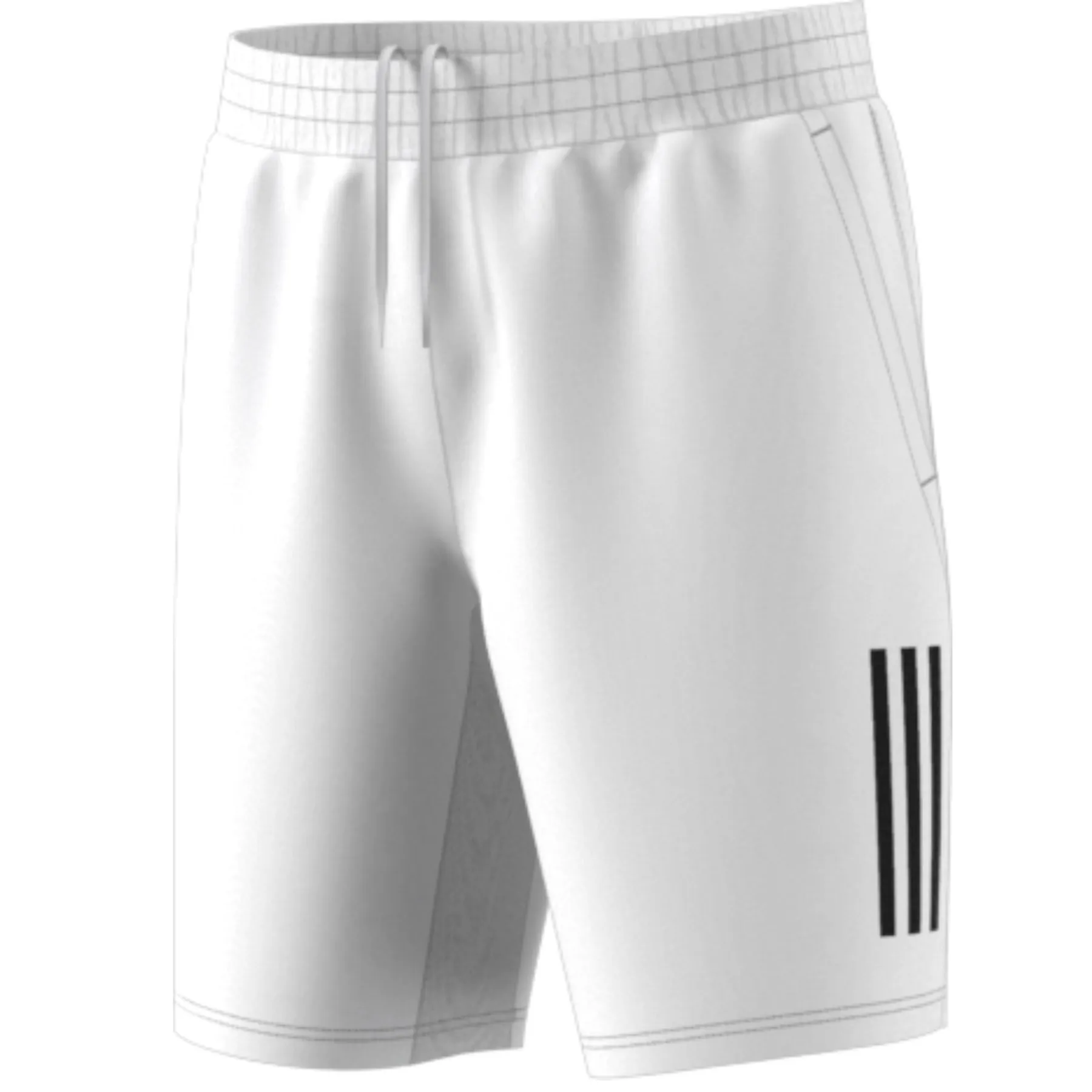 Adidas Performance Club 3STR Men Tennis Short - White Comfy Feel Warm Days