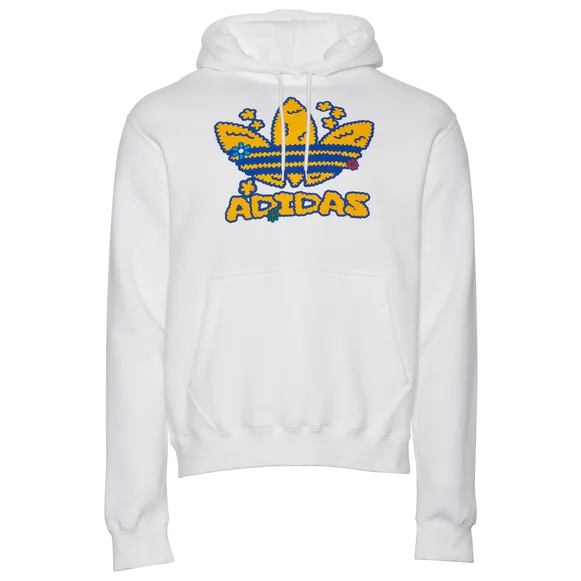 Adidas Originals Flower Puff Fleece Pullover Hoodie product stock Comfortable clothing