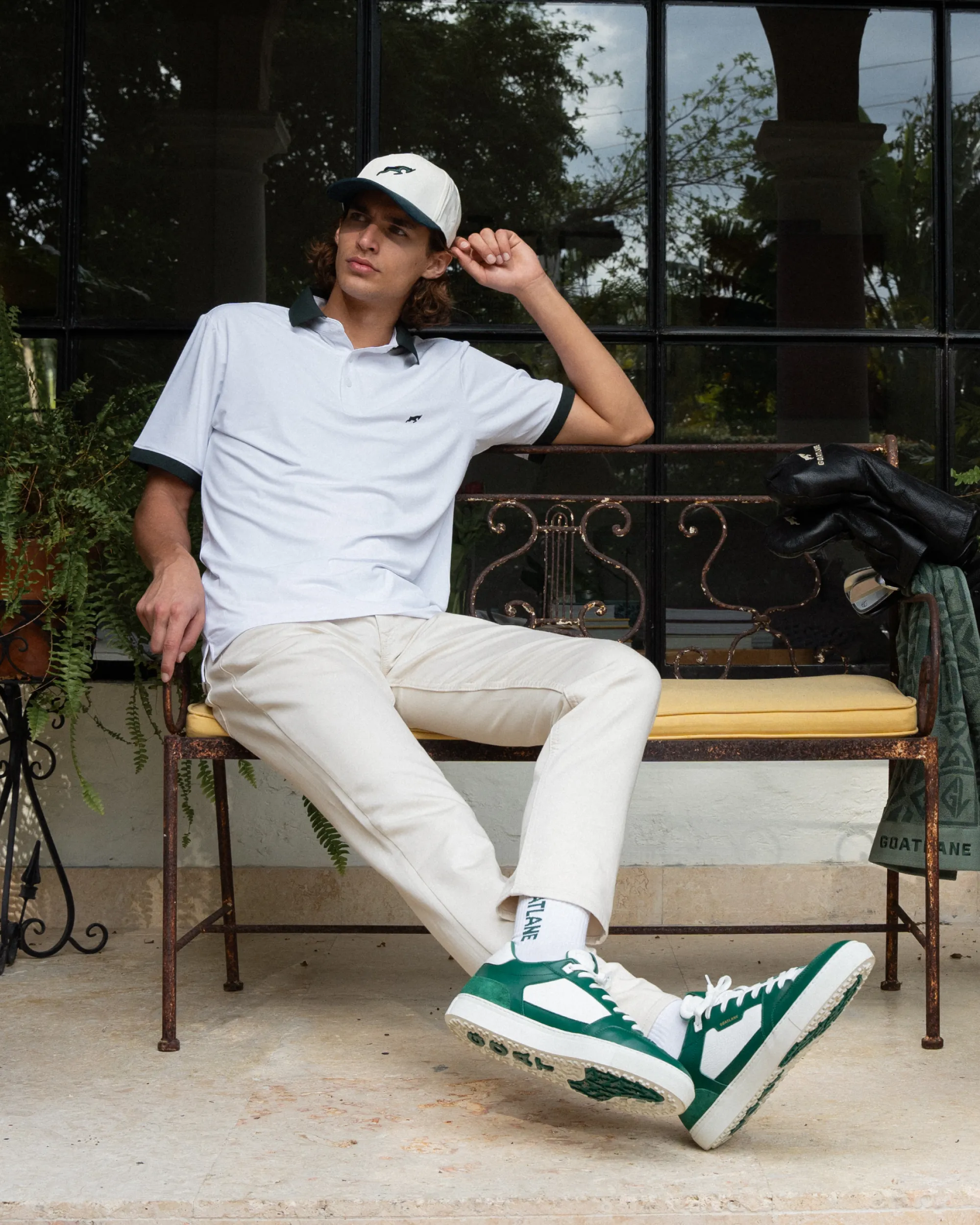 Breathable Base Functional Comfort Golf Tech Polo Green Collar