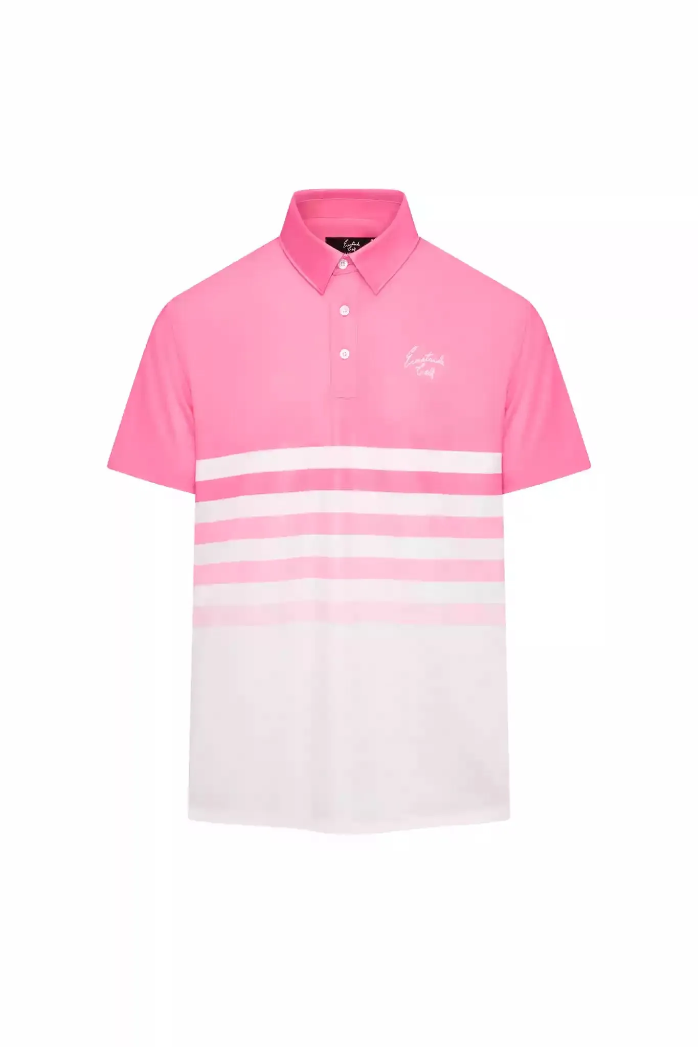 Fashion Top Soft Wear Ombre Striped Signature Golf Polo