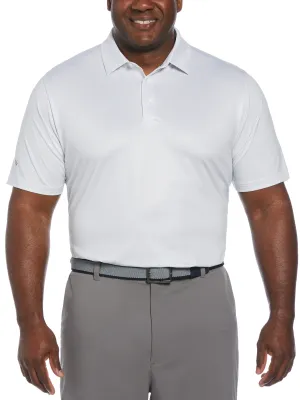 Big & Tall Chevron Foulard Print Golf Polo Trendy Prints TwoTone Fabric Blend